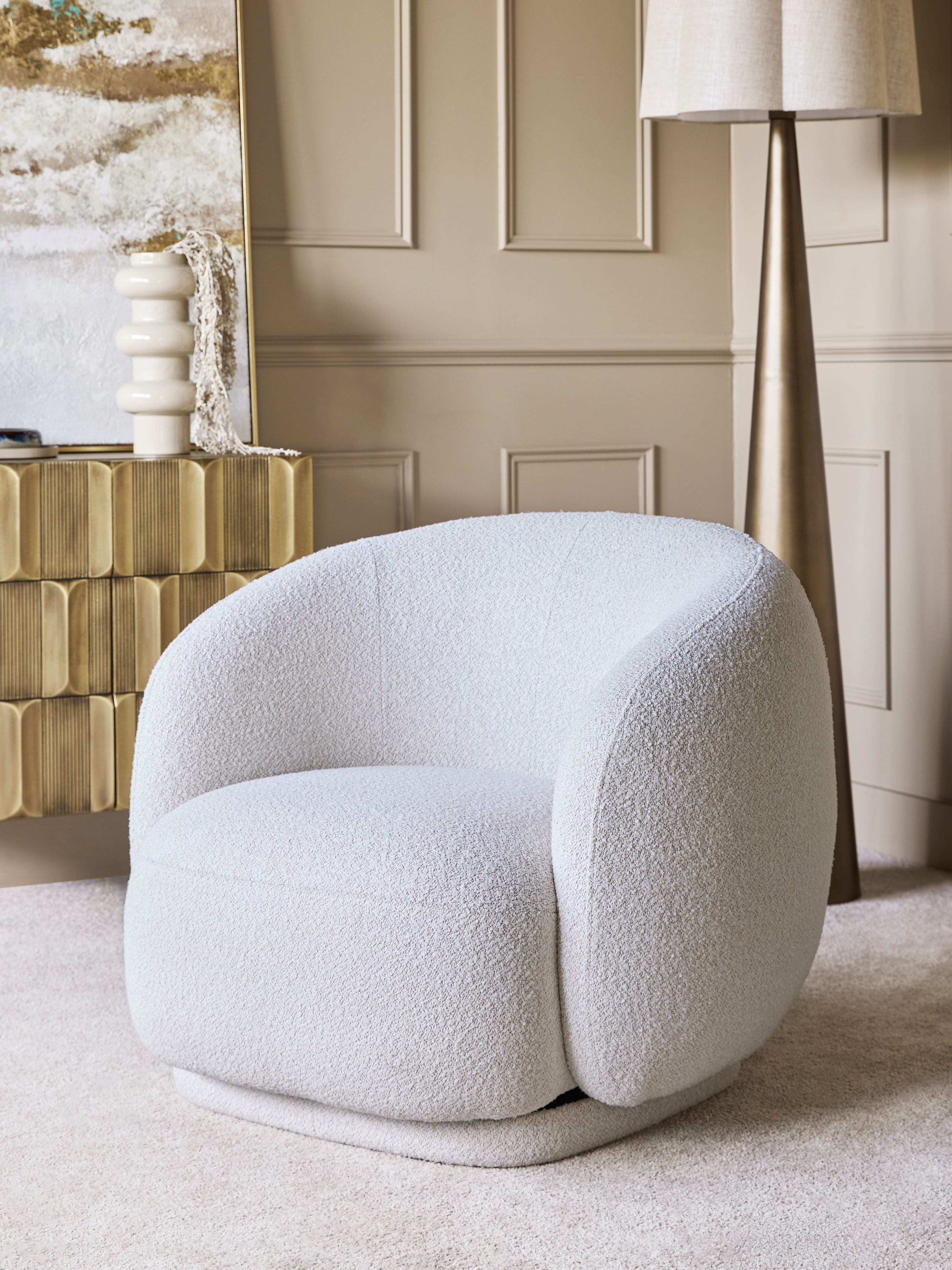 How to Style an Accent Chair in a Neutral Living Room